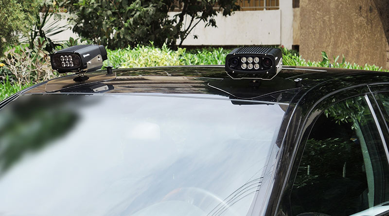 ANPR cameras mounted on a vehicle